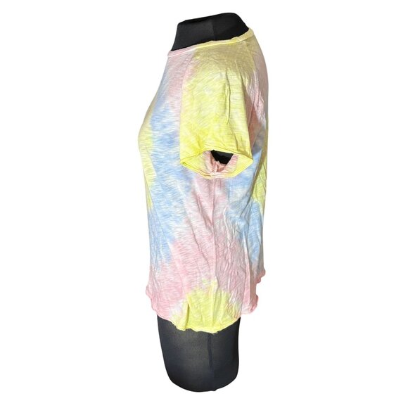 Tie-Dye Short-Sleeve Cotton T-Shirt By Katiej NYC M - Picture 2 of 7